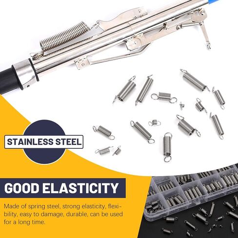 60Pcs 12 Sizes Stainless Steel Extension Springs Kit, Extension Spring with Hook Ends, Small Spring Compression Springs Mechanical Springs Tensile Spring for Home Repairs in Saudi Arabia
