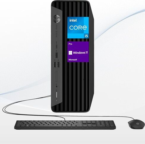HP New ProDesk 400 G9 Small Form Factor Desktop, Intel i7-12700K Processor (Beats i5-13500), 64GB RAM, 2TB SSD, Wi-Fi 6, HDMI, Type-C, DP, Support 4K, Wired Keyboard and Mouse, Windows 11 Pro in Saudi Arabia