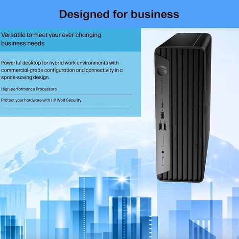 HP New ProDesk 400 G9 Small Form Factor Desktop, Intel i7-12700K Processor (Beats i5-13500), 64GB RAM, 2TB SSD, Wi-Fi 6, HDMI, Type-C, DP, Support 4K, Wired Keyboard and Mouse, Windows 11 Pro in Saudi Arabia
