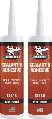 Liquid Rubber Caulk - Hybrid Silicone Adhesive and Protective Sealant, Clear, 4 Pack in Kuwait
