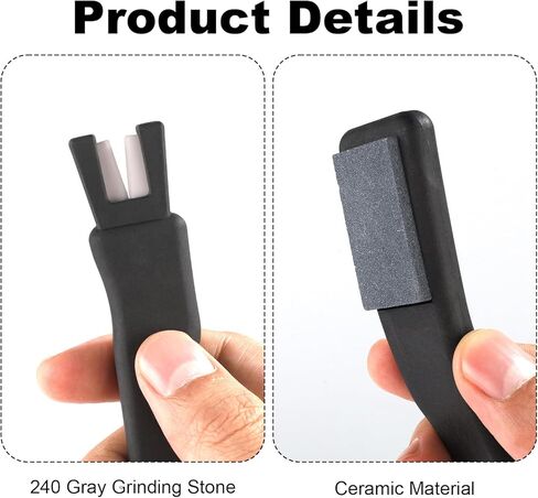 2pcs Ice Skate Sharpener, Ice Skate Blade Sharpener Hockey Skate Sharpener Ice Skate Blade Sharpening Tool Hockey Skate Blade Sharpener Hockey Accessories for Hockey Skates in Kuwait