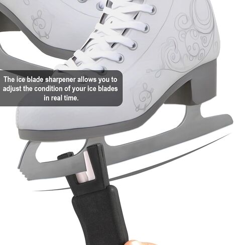 2pcs Ice Skate Sharpener, Ice Skate Blade Sharpener Hockey Skate Sharpener Ice Skate Blade Sharpening Tool Hockey Skate Blade Sharpener Hockey Accessories for Hockey Skates in Kuwait