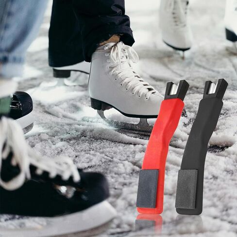 2pcs Ice Skate Sharpener, Ice Skate Blade Sharpener Hockey Skate Sharpener Ice Skate Blade Sharpening Tool Hockey Skate Blade Sharpener Hockey Accessories for Hockey Skates in Kuwait