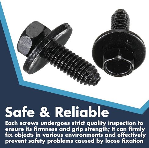 50 Pcs 5/16"-18 x 7/8" Indented Hex Head Body Bolts, Metal Fasteners Automotive Body Screws for Trucks Fender Bolt for Car in Kuwait