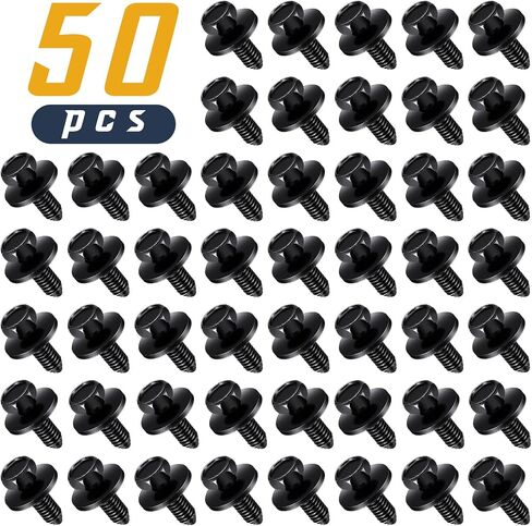 50 Pcs 5/16"-18 x 7/8" Indented Hex Head Body Bolts, Metal Fasteners Automotive Body Screws for Trucks Fender Bolt for Car in Kuwait