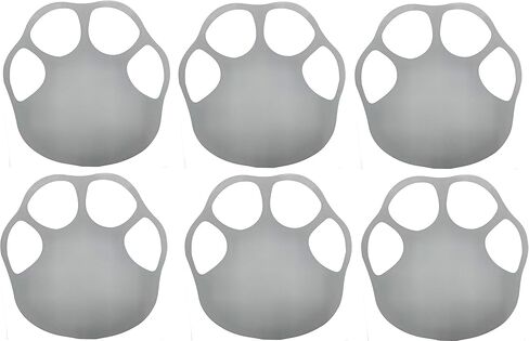LiteMark 9 Inch Grey Elephant Footprint Floor Stickers Floors - Pack of 6 (3 Pairs) in Saudi Arabia