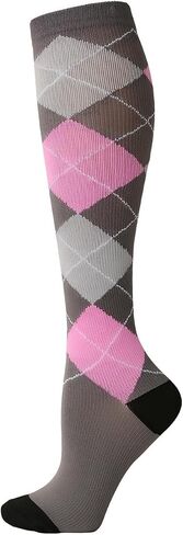 3 Pairs Compression Socks for Women 15-20 mmHg, Circulation Support for Nurses Pregnancy Running Hiking, Varicose Veins, Travel Flight in Saudi Arabia