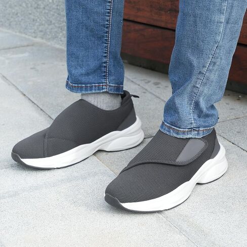 Men Orthopedic Diabetic Walking Shoes Edema Shoes for Swollen Feet in Kuwait