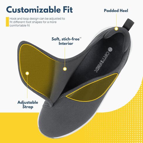 Men Orthopedic Diabetic Walking Shoes Edema Shoes for Swollen Feet in Kuwait