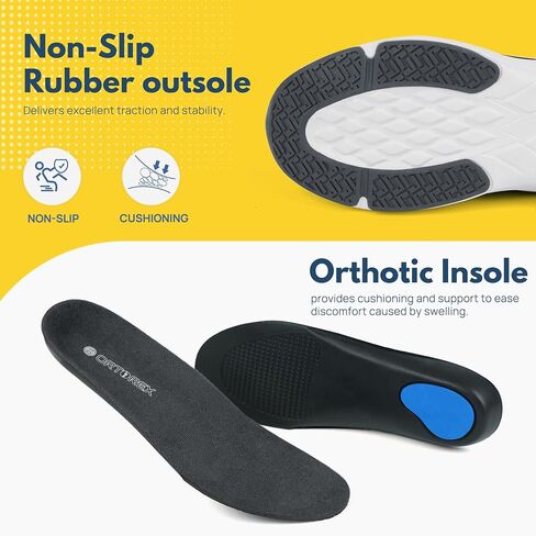 Men Orthopedic Diabetic Walking Shoes Edema Shoes for Swollen Feet in Kuwait