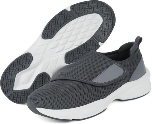 Men Orthopedic Diabetic Walking Shoes Edema Shoes for Swollen Feet in Kuwait
