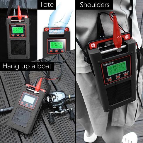 GP20A 14.8V Electric Reel Battery Compatible with Daiwa Tanacom 1000 750 Seaborg 500MJ Leobritz Shimano Plays BeastMaster ForceMaster Fishing Reel Battery with Charger and 1.5M Power Cord in Saudi Arabia