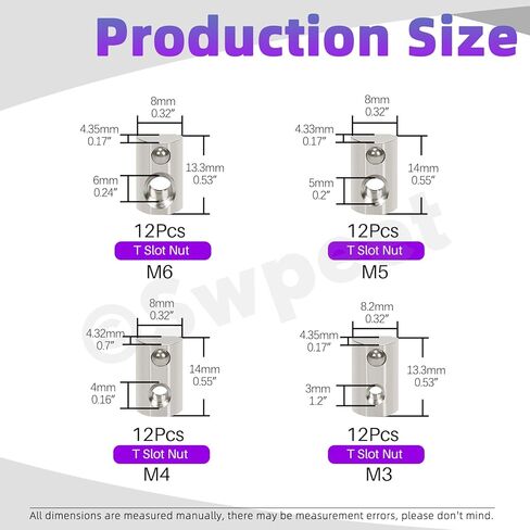 Swpeet 48 قطعة 2020 سلسلة الكربون الصلب المطلي بالنيكل لفة في الربيع T الجوز M3 M4 M5 M6 مجموعة متنوعة، المكسرات فتحة T، لفة الكرة المكسرات المرنة لسلسلة 2020 الألومنيوم النتوء السكك الحديدية in Kuwait