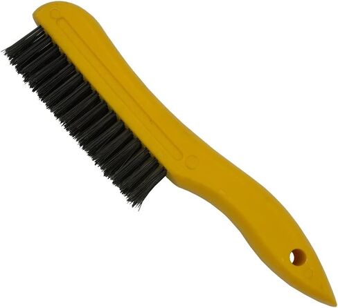 Welding Chipping Hammer with Coil Spring Handle,10.5",Cone and Vertical Chisel/ 10" Wire Brush(Free), Black in Kuwait