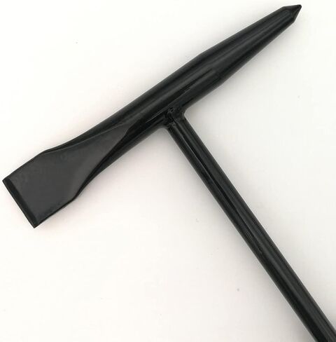 Welding Chipping Hammer with Coil Spring Handle,10.5",Cone and Vertical Chisel/ 10" Wire Brush(Free), Black in Kuwait
