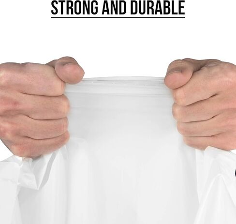 Aluf Plastics 6 MIL Thick Extra Strong Heavy Duty Clear All Purpose Vapor and Moisture Barrier Sheet Tarp/Drop Cloth - 10' x 25' - for Painting, Furniture, Carpet, Contractor, & Construction in Kuwait