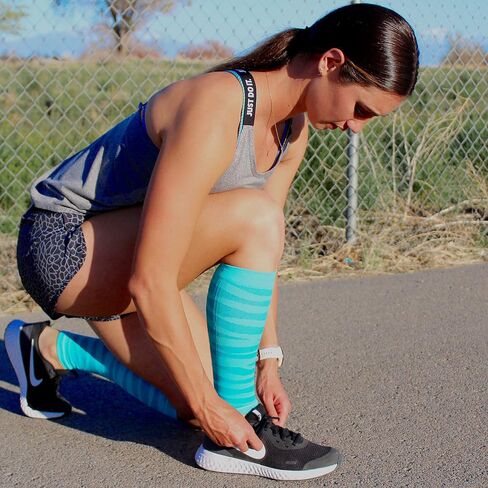 Calf Compression Sleeve for Men and Women - 20-30mmHg, Shin Splint, Running, Leg Pain, Calf Cramps and Recovery in Saudi Arabia