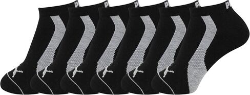 PUMA womens 6 Pack Low Cut Running Socks, White/Multi, 9 11 US in Kuwait