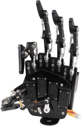HIWONDER Robot Hand Five Fingers Support Secondary Development Solely Movement Bionic Robot Mechanical Arm Hand DIY Robot（Right Hand） in Kuwait