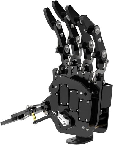 HIWONDER Robot Hand Five Fingers Support Secondary Development Solely Movement Bionic Robot Mechanical Arm Hand DIY Robot（Right Hand） in Kuwait