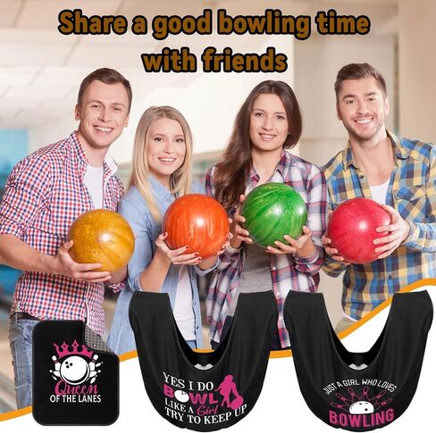 3 Pcs Bowling Ball Polisher Gifts Microfiber Bowling Seesaw Bag with 10'' x 8'' Bowling Towel Shammy Pad Bowling Accessories for Bowlers Women Bowling Lovers in Kuwait