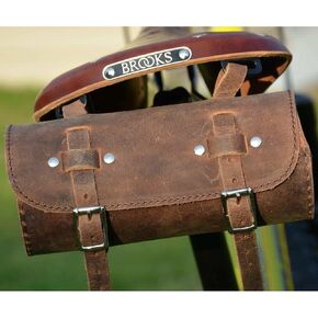Bicycle or Bike Round Saddle Toolkit Bag (Black)