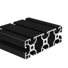 40120 Aluminum Extrusion T Slot 800mm Long Black 1 Pack, Extruded Aluminum Profile T-Slot 40 Series European Standard Anodized Linear Rail 40 x 120 31.5" 1Pcs