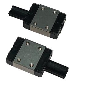 MGN7 C Carriage Block Bearing Ball Slider Block Long Style Black 2Pcs for 7mm MGN7 Miniature Linear Motion Sliding Guide Rail MR7 for CNC and 3D Printer