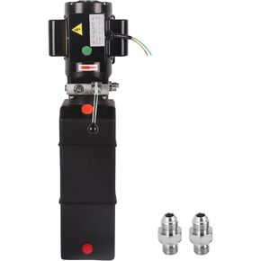 16 Quart 4 Gallon Hydraulic Pump 220-230V Hydraulic Power Unit Hydraulic Lift 3450 RPM 2HP Single Acting Electric Hydraulic Car Lift Pump Dump Trailer Pump for Car Lifting Platforms