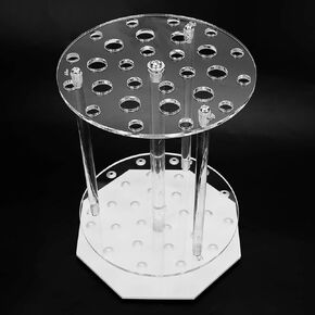 Pipette Rack Test Tube Rack, 28-Holes Pipette Rack Lab Pipette Holder Plexiglass for Student and Teacher for Chemical Laboratory