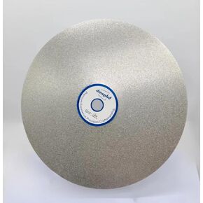 Diamond Flat Lap Disc, 6" x 1/2" Arbor, Diamond-Coated Grinding, Sanding, Lapping, and Polishing Disc for Gemstones, Ceramics, Stone, and Glass (1500 Grit)