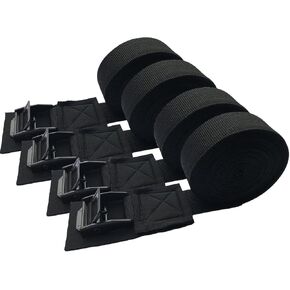 MOOCY Lashing Straps with Buckles,Adjustable Kayak Tie Down Straps Padded Cam Buckle Cargo Strap,Roof Rack Cinch Strap for Cargo, Luggage, Motorcycles, Truck, SUV, Car Roof Rack,SUP Surfboard