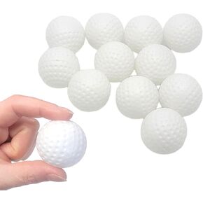 Golf Balls for Kids - Pack (Standard 1.5" Size) Hollow Plastic Practice Ball for Indoor Training, Golf Theme Decoration, Cupcake Toppers, Kids Play, Sports Birthday Party Favors and More