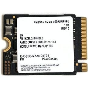 SAMSUNG 1TB SSD M.2 2230 30mm PM991a NVMe PCIe Gen3 x4 MZ9LQ1T0HBLB Solid State Drive for Surface Pro Steam Deck Dell HP Lenovo Laptop Ultrabook Tablet