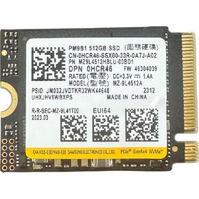 SAMSUNG 1TB SSD M.2 2230 30mm PM991a NVMe PCIe Gen3 x4 MZ9LQ1T0HBLB Solid State Drive for Surface Pro Steam Deck Dell HP Lenovo Laptop Ultrabook Tablet