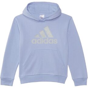 adidas Girls' Long Sleeve Essential Hooded Graphic Pullover(Big Kid)