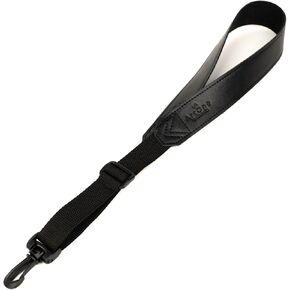 Saxophone Neck Strap. Artificial Leather Soft Padded Sax Strap. Adjustable Length & Comfortable for Alto Tenor Soprano Sax