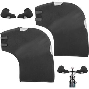 Bike Handlebar Mitts, Winter Bike Gloves Waterproof Windproof Bike Mittens for Handlebars Hand Warm Mountain Bicycle Bar Mitts Neoprene Road Bike Winter Cycling Cover Gloves