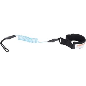 Surfboard Foot Leash，Adjustable Ankle Bodyboard Surf Board Coiled，Paddle Leg Rope Board Coiled for Standup Paddle Boarding(Blue)