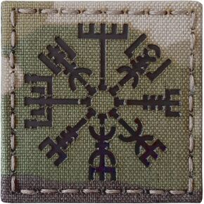 mult1cam Infrared IR Vegvisir Viking Norse 2x2 IFF Tactical Morale Touch Fastener Patch