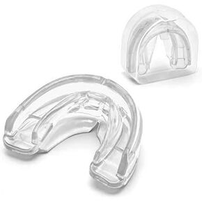 Coolrunner Double Braces Mouth Guard, Mouth Guard Sports, Athletic Mouth Guards, Youth Mouthguard for Upper and Lower Teeth Protection, No Boiling Required for Youth, Teenager