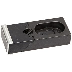 Te-Co 33806 Nuzzler Black Oxide 1018 Steel Standard Grip Edge Clamp, 1/2" Bolt Size, 3-5/16" Length x 1-1/2" Width x 3/4" Height