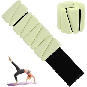 Wrist Weights for Women, Adjustable Ankle Weights Silicone Bracelet Weights Arm Leg Weights for Women Men Ankle Weights for Yoga Running Swimming Pilates Gym Set of 2