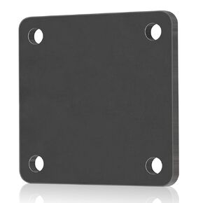 Rocaris 1 Pcs 8 X 8 X 5/16 Inch A36 Steel Plate Hot Rolled, Steel Base Plate with 4 Holes Metal Square Plate for Construction Boards, Structure Support, Weldable Square and Industrial