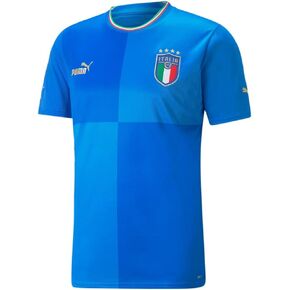 PUMA Men's Italy Home Jersey (as1, Alpha, x_l, Regular, Regular, Extra Large) Blue, White