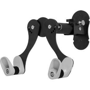 CyclingDeal Bike Wall Mount Rack - Adjustable, Extendable & Foldable - Indoor Storage Horizontal Cycling Hook Hanger Organiser - Safe & Secure for MTB, Road Bicycles in Garage or Home