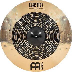 Meinl Cymbals Classics Custom Dual 22" Ride Cymbal, Dark and Brilliant Finish — Made in Germany — for Rock, Metal and Fusion, 2-Year Warranty (CC22DUR)