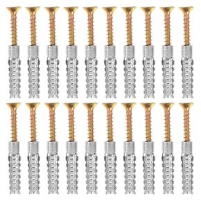 ARTIBETTER 20pcs Metal Iron Expansion Tube Nails for Hanging Pictures Wall Screws Concrete Screws and Anchors Drywall Anchors Heavy Duty Screws and Wall Plugs Anchor Screw Q235 Carbon Steel