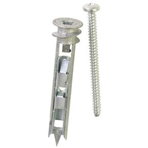 Starborn Zinc E-Z Toggle Kit 10 Pack ITW Buildex Anchors Up to 85 Lbs Self Drilling, Screws 8 x 2-1/8" Phillips