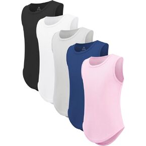 5 Packs Girls Athletic Tank Tops Active Dry Fit Tank Top for Girls Dance Yoga Workout Tops for Exercise in Kuwait